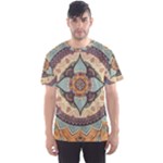 Mandala Floral Decorative Flower Men s Sport Mesh T-Shirt