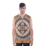 Mandala Floral Decorative Flower Men s Basketball Tank Top