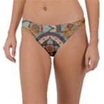 Mandala Floral Decorative Flower Band Bikini Bottoms