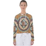 Mandala Floral Decorative Flower Women s Slouchy Sweat