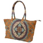 Mandala Floral Decorative Flower Canvas Shoulder Bag