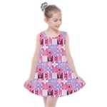 Scandinavian Abstract Pattern Kids  Summer Dress