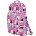 Scandinavian Abstract Pattern Double Compartment Backpack