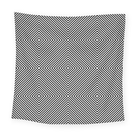 Abstract Diagonal Stripe Pattern Seamless Square Tapestry (Large) from ArtsNow.com