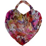 Abstract wings Giant Heart Shaped Tote