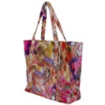 Abstract wings Zip Up Canvas Bag