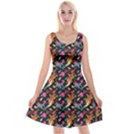 Beautiful Pattern Reversible Velvet Sleeveless Dress