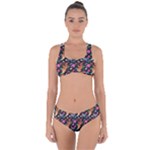 Beautiful Pattern Criss Cross Bikini Set