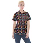 Beautiful Pattern Women s Short Sleeve Pocket Shirt