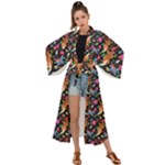 Beautiful Pattern Maxi Kimono