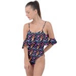 Beautiful Pattern Drape Piece Swimsuit