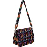 Beautiful Pattern Saddle Handbag