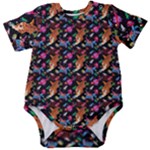 Beautiful Pattern Baby Short Sleeve Bodysuit