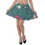 Spring design  Velvet Skater Skirt