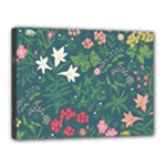 Spring small flowers Canvas 16  x 12  (Stretched)