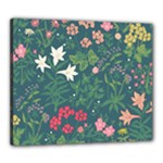 Spring small flowers Canvas 24  x 20  (Stretched)