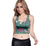 Spring small flowers Racer Back Crop Top