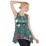 Spring small flowers Side Drop Tank Tunic