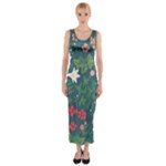 Spring small flowers Fitted Maxi Dress