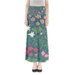 Spring small flowers Full Length Maxi Skirt