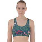 Spring small flowers Back Weave Sports Bra