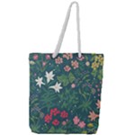 Spring small flowers Full Print Rope Handle Tote (Large)