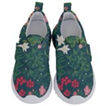 Spring small flowers Kids  Velcro No Lace Shoes