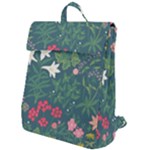 Spring small flowers Flap Top Backpack