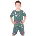Spring small flowers Kids  T-Shirt and Shorts Set