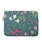 Spring small flowers 13  Vertical Laptop Sleeve Case With Pocket