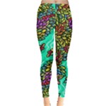 Background Leaves River Nature Everyday Leggings 