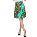Background Leaves River Nature A-Line Skirt