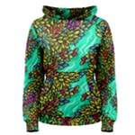 Background Leaves River Nature Women s Pullover Hoodie