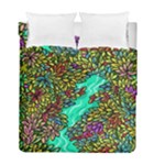 Background Leaves River Nature Duvet Cover Double Side (Full/ Double Size)