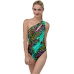 Background Leaves River Nature To One Side Swimsuit