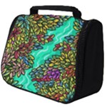 Background Leaves River Nature Full Print Travel Pouch (Big)