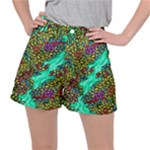 Background Leaves River Nature Women s Ripstop Shorts