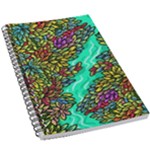 Background Leaves River Nature 5.5  x 8.5  Notebook