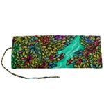 Background Leaves River Nature Roll Up Canvas Pencil Holder (S)