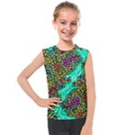 Background Leaves River Nature Kids  Mesh Tank Top