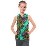 Background Leaves River Nature Kids  Sleeveless Hoodie