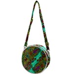 Background Leaves River Nature Crossbody Circle Bag