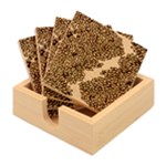 Background Leaves River Nature Bamboo Coaster Set