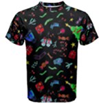 New Year Christmas Background Men s Cotton T-Shirt