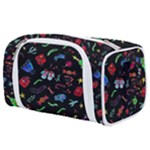 New Year Christmas Background Toiletries Pouch