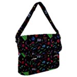 New Year Christmas Background Buckle Messenger Bag