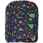 New Year Christmas Background Full Print Backpack