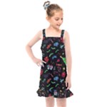 New Year Christmas Background Kids  Overall Dress