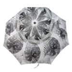 Vintage Retro Boho Background Leaves Botanical Folding Umbrellas