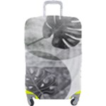 Vintage Retro Boho Background Leaves Botanical Luggage Cover (Large)